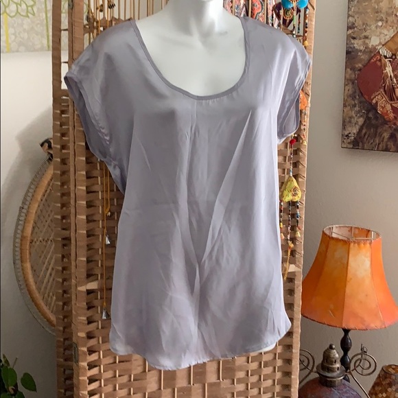 silver dressy top